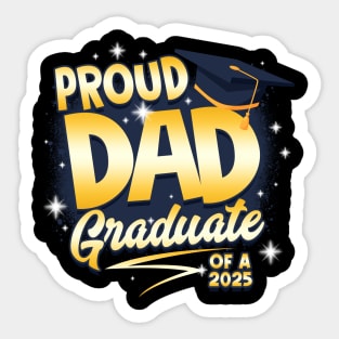 Proud Dad Of A 2024 Graduate Proud Family Senior Graduation Gift For Men Women Sticker